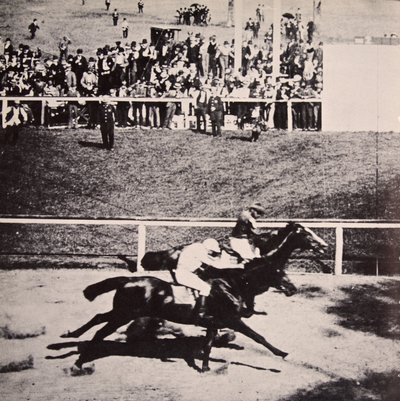 Salvator beats Tenny at Sheepshead Bay, Brooklyn, by a throat latch, 25th June 1890 by American Photographer